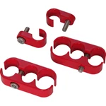 Show Chrome Hose Clamp Set Motorcycle Street Bike 44-101RED 2404-1050. Fixed Price $35.96.