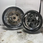 Harley Dna Specialty Calibur Spoke Wheel Set Billet Chrome 16X3.5 18X3.5. Fixed Price $1000.00.