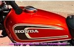 Honda CB360T 1974 - 1976 Orange Steel Gas Fuel Petrol Tank + Cap Badge. Fixed Price $397.02.