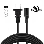 6FT Ul Listed Ac Wall Power Supply Cord Cable Plug For Tcl Tv 50FS3800 55FS4690. Fixed Price $11.99.