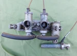 Vintage Triumph Amal Motorcycle Twin Racing Carburetors Manifold 1950S Aj Lewis. Fixed Price $599.00.