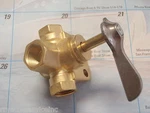 Fuel Selector Valve 3/8" Thread 20761 Way Two One Engine. Fixed Price $38.90.
