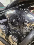Honda VT1300 Fury Custom Intake Complete Air Cleaner Adapter With Black Filter. Fixed Price $385.00.