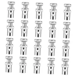 Giantree 20 Pcs Universal 1/8" Throttle Brake Cable Ends, Go Kart. Fixed Price $11.76.