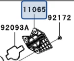 Kawasaki Oem 2008-2012 Ninja 250R Air Filter Case Cap 11065-0185. Fixed Price $35.83.