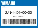 Yamaha Genuine Needle Valve Set 2JN-14107-00-00. Fixed Price $38.26.