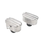 Polished Aluminum Finned Air Pcv Breather Combo Valve Cover. Fixed Price $34.95.