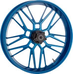 Arlen Ness Blue Split-spoke 21X3.5 Rim Wheel 4 Harley. Fixed Price $1169.95.