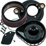 & Cycle Mini Teardrop Stealth Air Cleaner Kit Black Mounted 170-0436C. Fixed Price $357.99.
