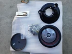 Genuine Harley Sportster Black Air Cleaner Assy W Carbon Fiber Cover. Fixed Price $140.00.