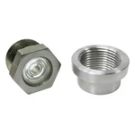 Billet Proof "12 Gauge" Nickel Sight Glass Fuel W/ Aluminum, Weld-in Bung. Fixed Price $46.95.
