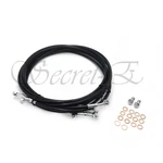 Black Nylon 10-12" Handlebar Ape Cable Kit For Abs Models Harley 14-17 Touring. Fixed Price $80.08.