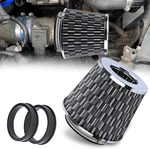 Universal Clamp-on Air Intake Filter, 76 89 102MM (3/3.5/4 Color: Carbon Fiber. Fixed Price $20.24.