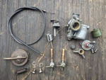1965 Ducati Mountaineer 100 Carbureator Dellorto UA18S Oem Petcock Gas Cap. Fixed Price $110.14.