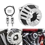 Chrome Cnc Cut Air Filter Gray Intake For Harley 00-15 Softail Fat Boy Breakout. Fixed Price $50.99.