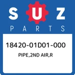 18420-01D01-000 Suzuki PIPE,2ND Air,r 1842001D01000, New Genuine Oem Part. Fixed Price $53.62.