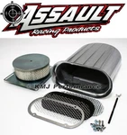 Polished Aluminum Hilborn Style Carburetor Wide Fin Air Cleaner Hood Scoop Kit. Fixed Price $112.95.