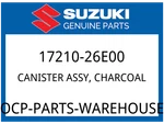 Suzuki Oem Part 17210-26E00 Canister Assy Charcoal. Fixed Price $285.22.