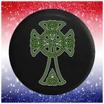 Funny Spare Tire Cover Celtic Cross Eternal Knot Irish Fits Jeep Camper Rv. Fixed Price $59.95.