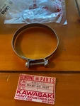 Nos Kawasaki Oem Air Inlet Clamp, Early Style Old # H1 500 Triple 92037-035. Fixed Price $36.00.