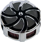 Harddrive 120450 Kruel Air Cleaner Kit Chrome For Harley Touring Models. Fixed Price $312.72.