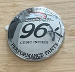 Harley Davidson Screamin Eagle 96 Cubic Inch Billet Air Cleaner Medallion. Fixed Price $45.00.