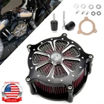 Cnc Cut Air Cleaner Intake Filter For Harley Dyna Touring Road King Glide Flhr. Fixed Price $59.95.