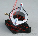 30MM Intake Manifold Pipe For CG250CC Roketa Sunl Jcl Bms Atv Quad Go Kart. Fixed Price $7.49.