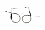 34" Stainless Steel Throttle And Idle Cable Set For Harley Davidson By V-twin. Fixed Price $61.23.
