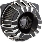 Arlen Ness Black Inverted Deep Cut Air Cleaner Kit 17-19 Harley Touring Softail. Fixed Price $474.95.