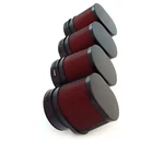 Pack Black Red High Flow Oval Air Filter Pod 54MM Motorcycle Scooter Moped Atv. Fixed Price $69.95.