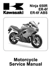 2008 Kawasaki Ninja 650R / ER-6F Abs Motorcycle Service Manual. Fixed Price $27.10.