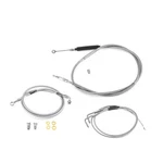 8"-10" Handlebar Brake Line Clutch Throttle Cable For Harley Wide Glide Non-abs. Fixed Price $95.19.